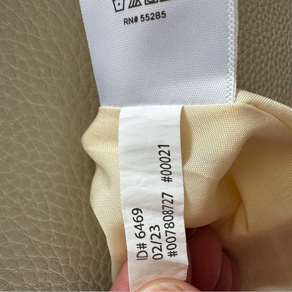 EXPRESS tiered yellow floral Babydoll Strapless mini Dress size 8 - Picture 10 of 12